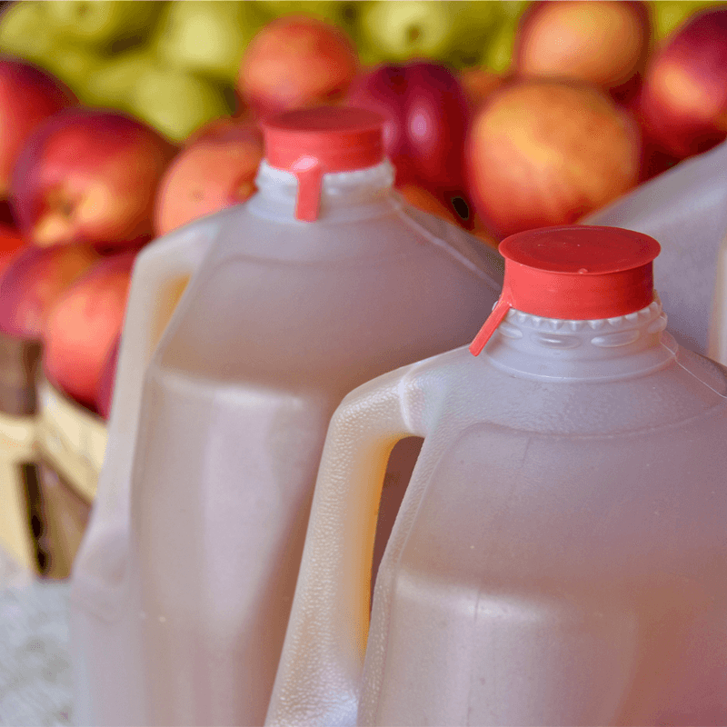 The Hungry Chicken Country Store Home Made Apple Cider.